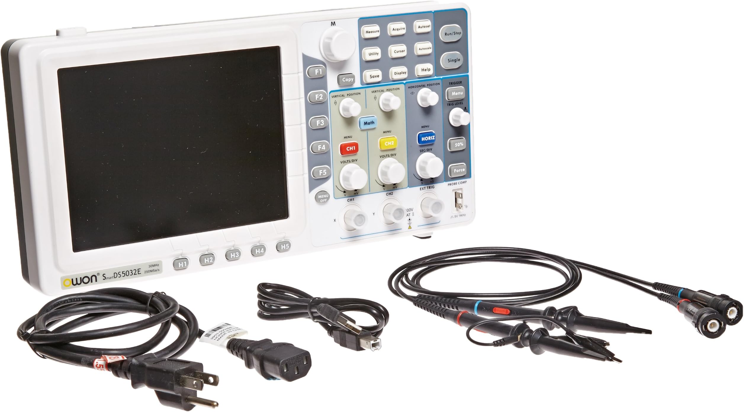 Owon SDS5032E Digital Storage Oscilloscope, 2 Channels, 30MHz, 250MS/s Sample Rate