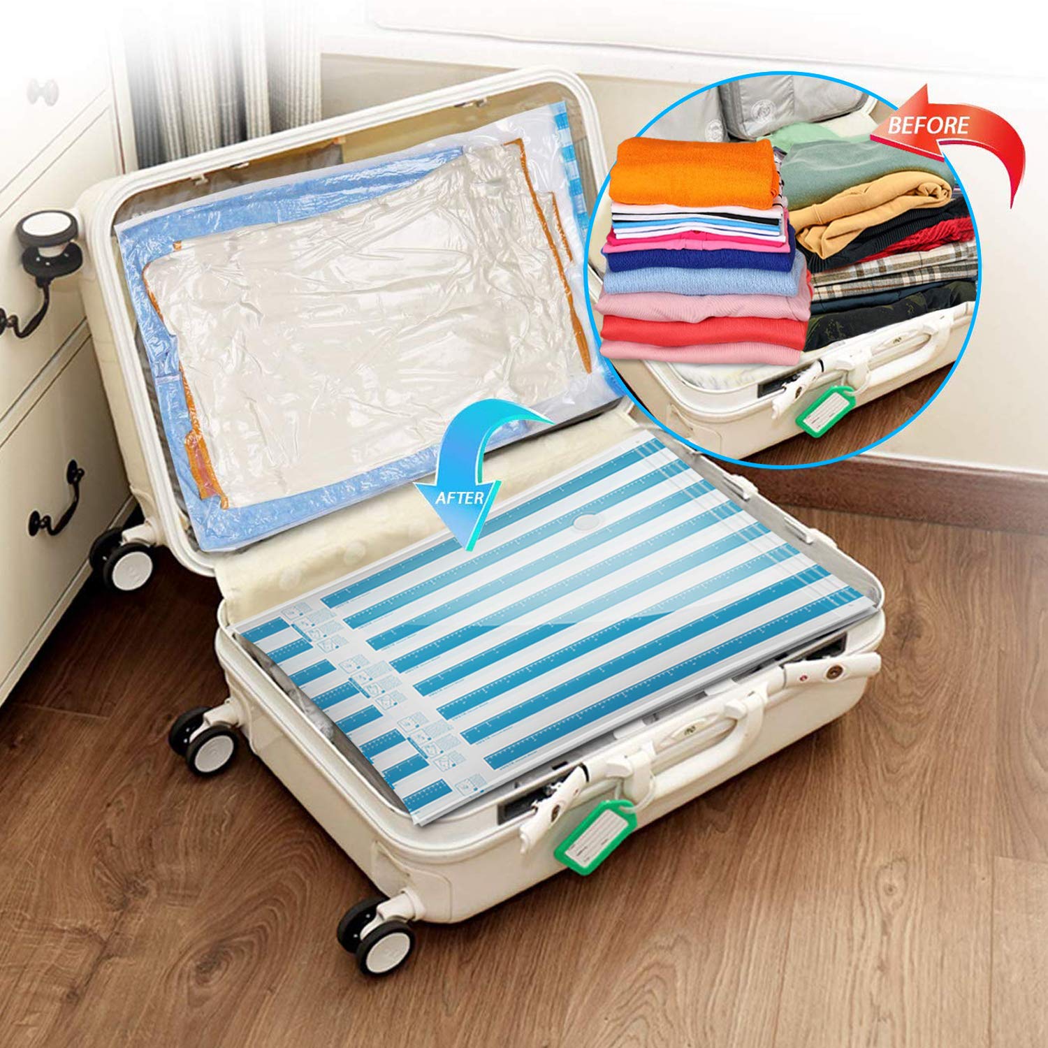 Storage Bags Home & Garden Vmstr Travel Vacuum Storage Bags With