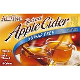 Alpine Spiced Apple Cider Sugar Free Instant Drink Mix, 10 0.14-Ounce Pouches