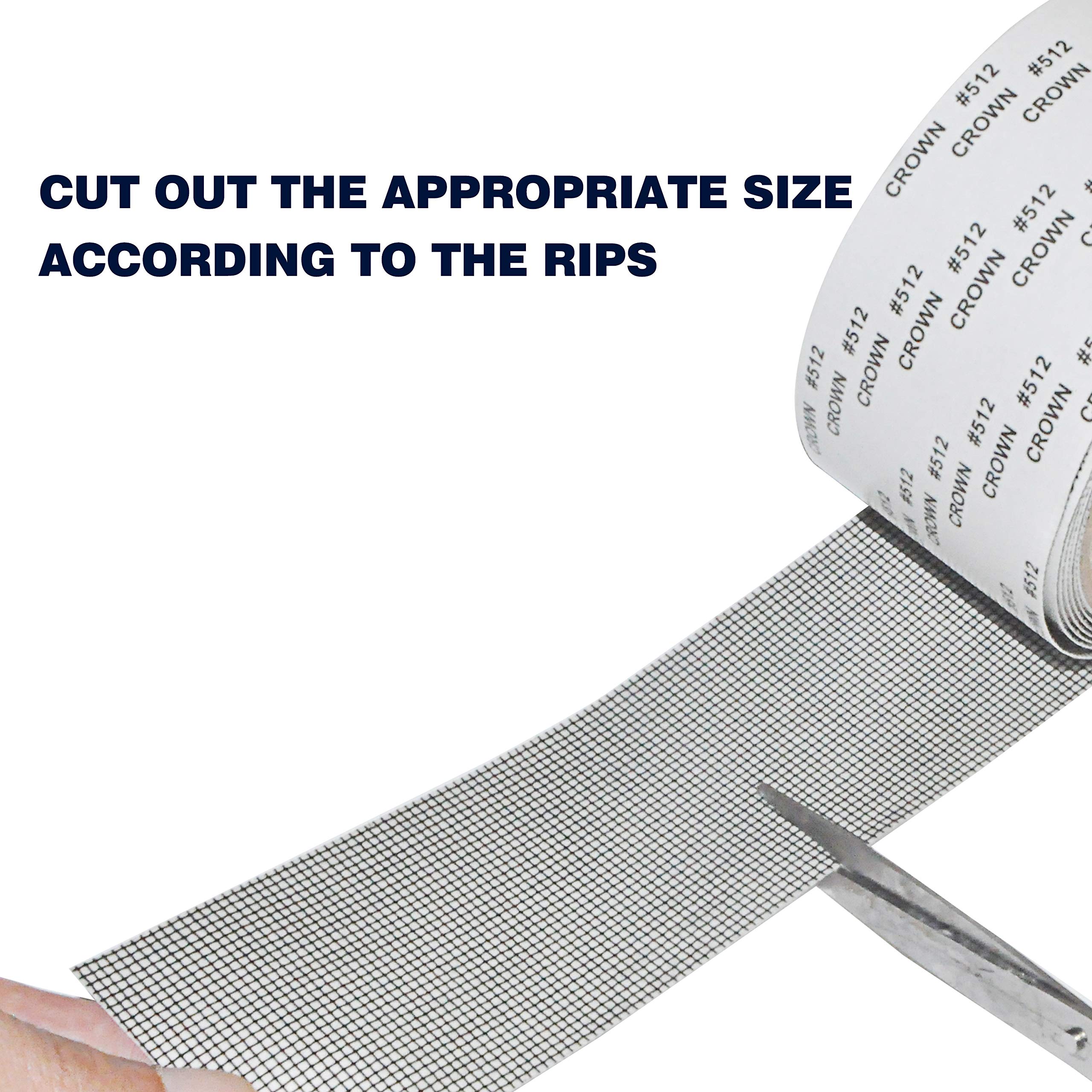 LEKNES Screen Repair Kit,Door Window Screen Repair Tape Fiberglass