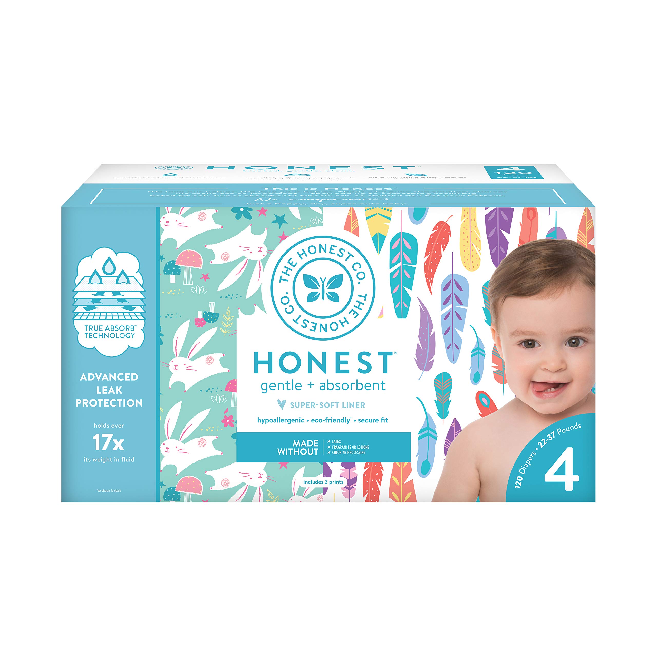 The Honest Company Super Club Box Diapers with TrueAbsorb Technology