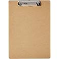 Amazon Basics Hardboard Office Clipboard, 30-Pack, Brown