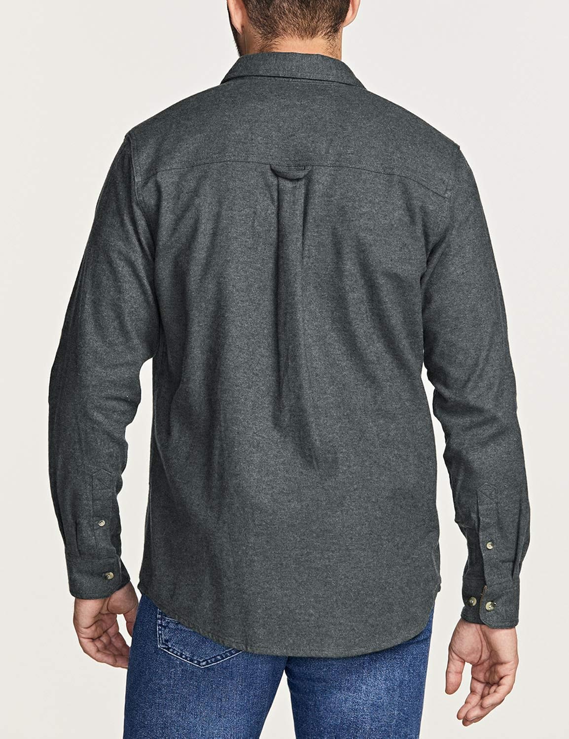 CQR Men's All Cotton Flannel Shirt, Long Sleeve Casual Button Up Plaid Shirt, Brushed Soft Outdoor Shirts: Clothing