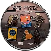 STAR WARS Tatooine Metal-based and Enamel 6 Lapel Pin Set Comes in an Officially Licensed 16cm Circular Window Box with Back 