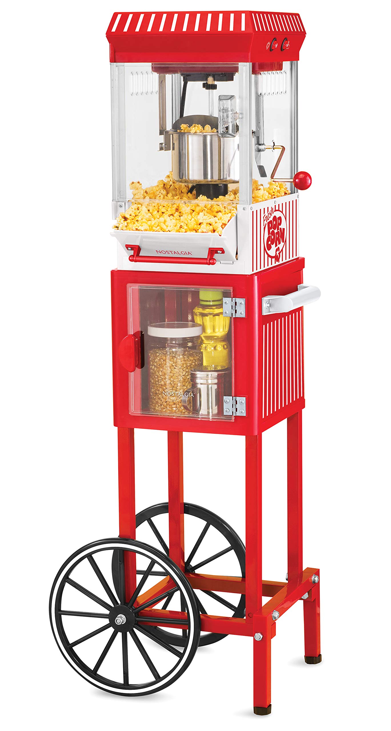 Nostalgia Popcorn Maker Machine - Professional Cart