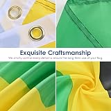 AhfuLife Jamaica Flag 5ft x 3ft Double-Sided with Brass Eyelets view 3