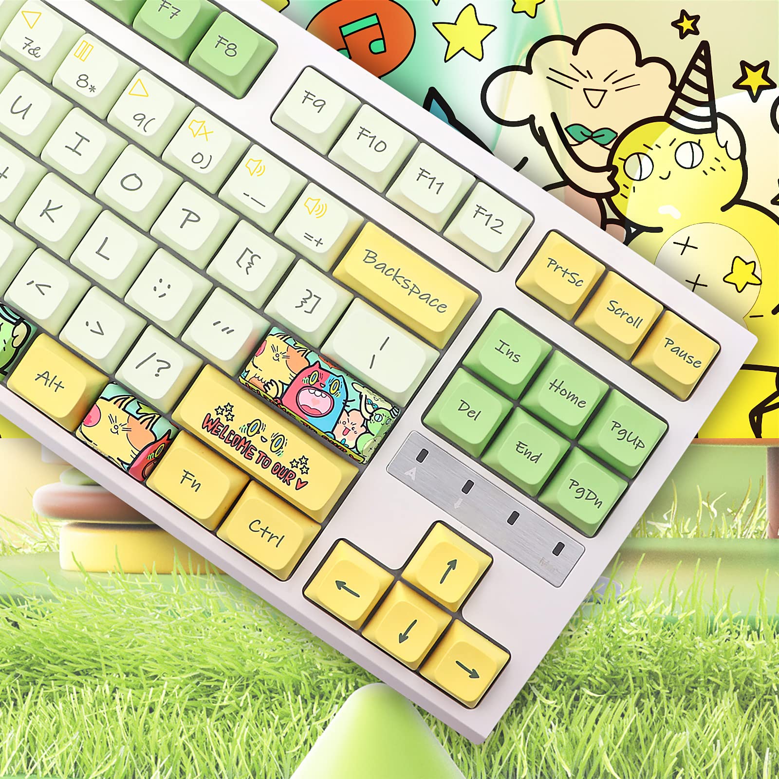 Mua JSJT Keycaps XDA Profile Key Caps Magical Elves Themed Keycap 135 ...