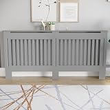 Vida Designs Chelsea Radiator Cover Olive Grey Extra Large H82 W172 D19cm view 5