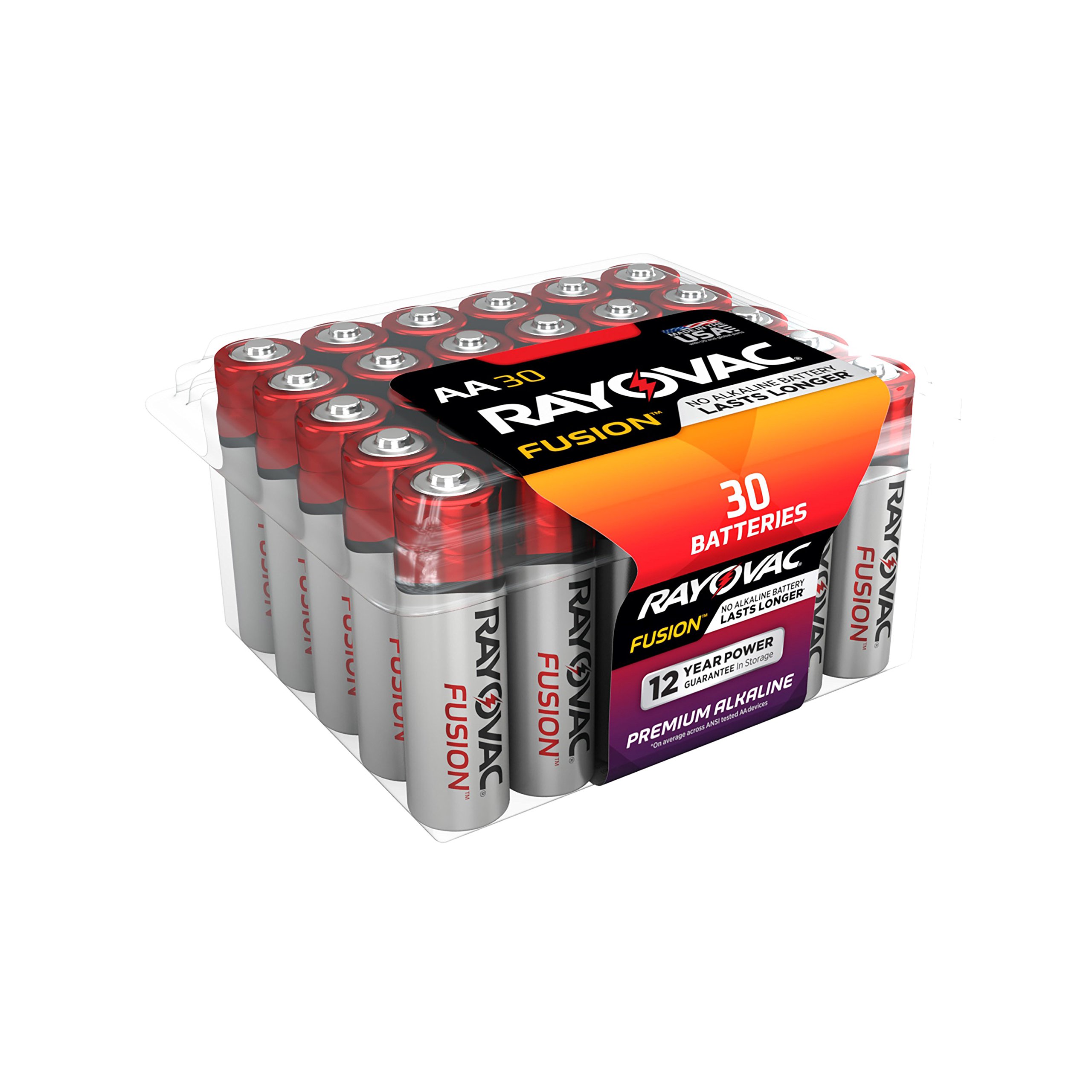 RAYOVAC 9V 2Pack FUSION Premium Alkaline Batteries, A1604