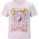 Billabong Girls Premium Short Sleeve Logo Graphic Tee, Crew Neck T-Shirt, Soft & Comfortable
