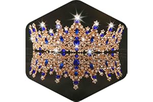 Kamirola Crystal Crowns and Tiaras Headband for Girl or Women Birthday Party Wedding Prom Bridal Halloween Christmas （TR19）