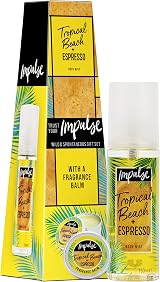 Impulse Wild & Spontaneous Body Mist & Fragrance Balm Gift Set Tropical Beach view 3
