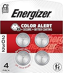 Energizer 2032 Batteries (4 Pack), 3V Lithium Coin Batteries