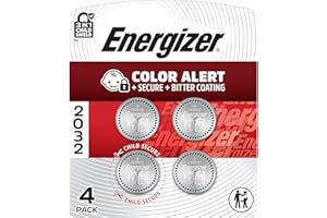 Energizer 2032 Batteries, Lithium CR2032 Watch Battery, 4 Count
