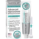 REVIVOL-XR Advanced Hemorrhoid Treatment. 5% Lidocaine + Shrinks + Protects Skin + Aloe + Witch Hazel + Botanicals, External & Internal Use. Most Complete OTC Ointment + Fissure Cream. Made in USA.