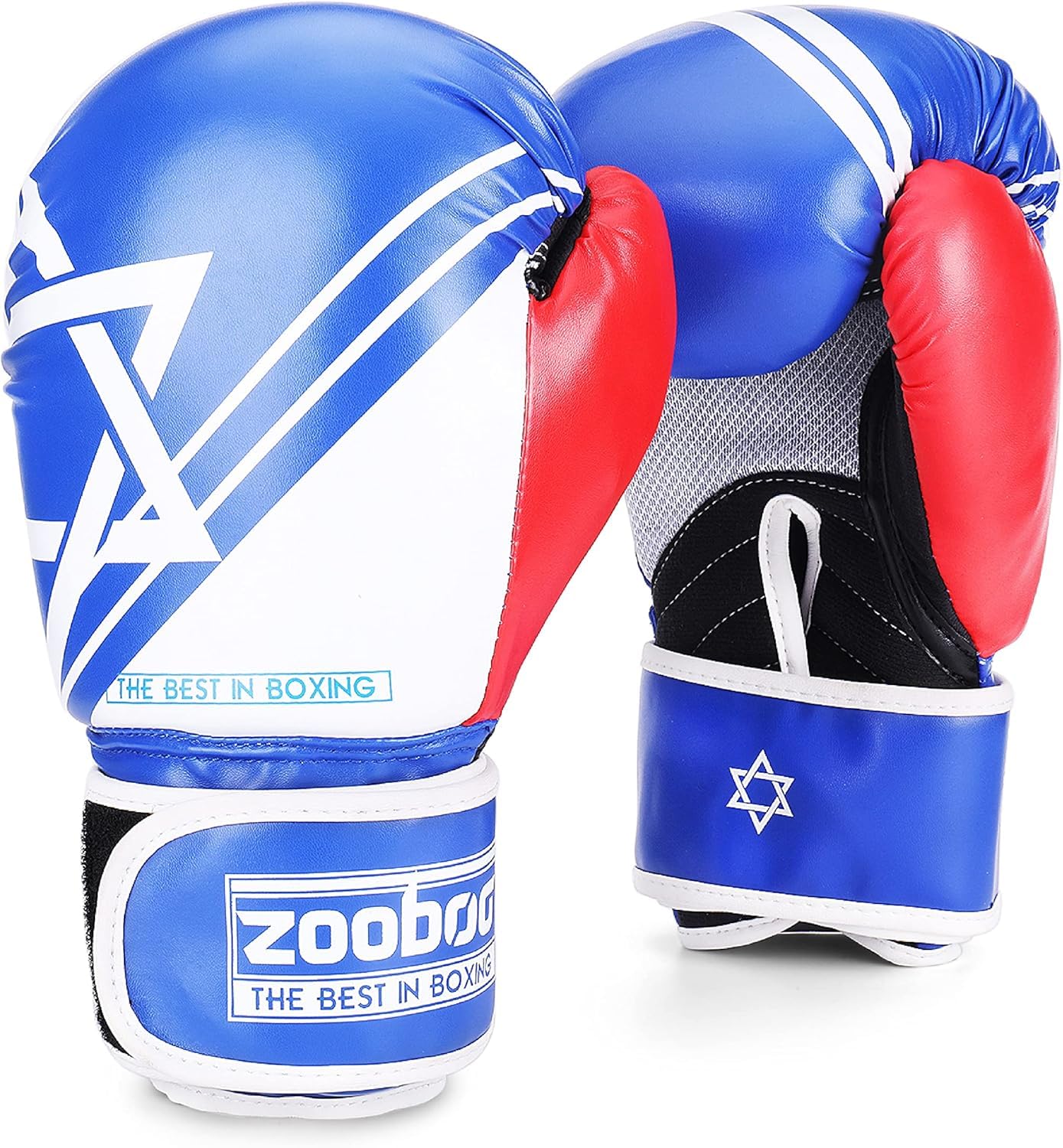 Boxing Training Gloves, 10oz, Shock Absorbing, PU Leather, for Men, Women, Teens, Muay Thai, Kickboxing, Heavy Bag Punching