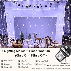 Joomer 12ft x 5ft 360 LED Christmas Net Lights,8