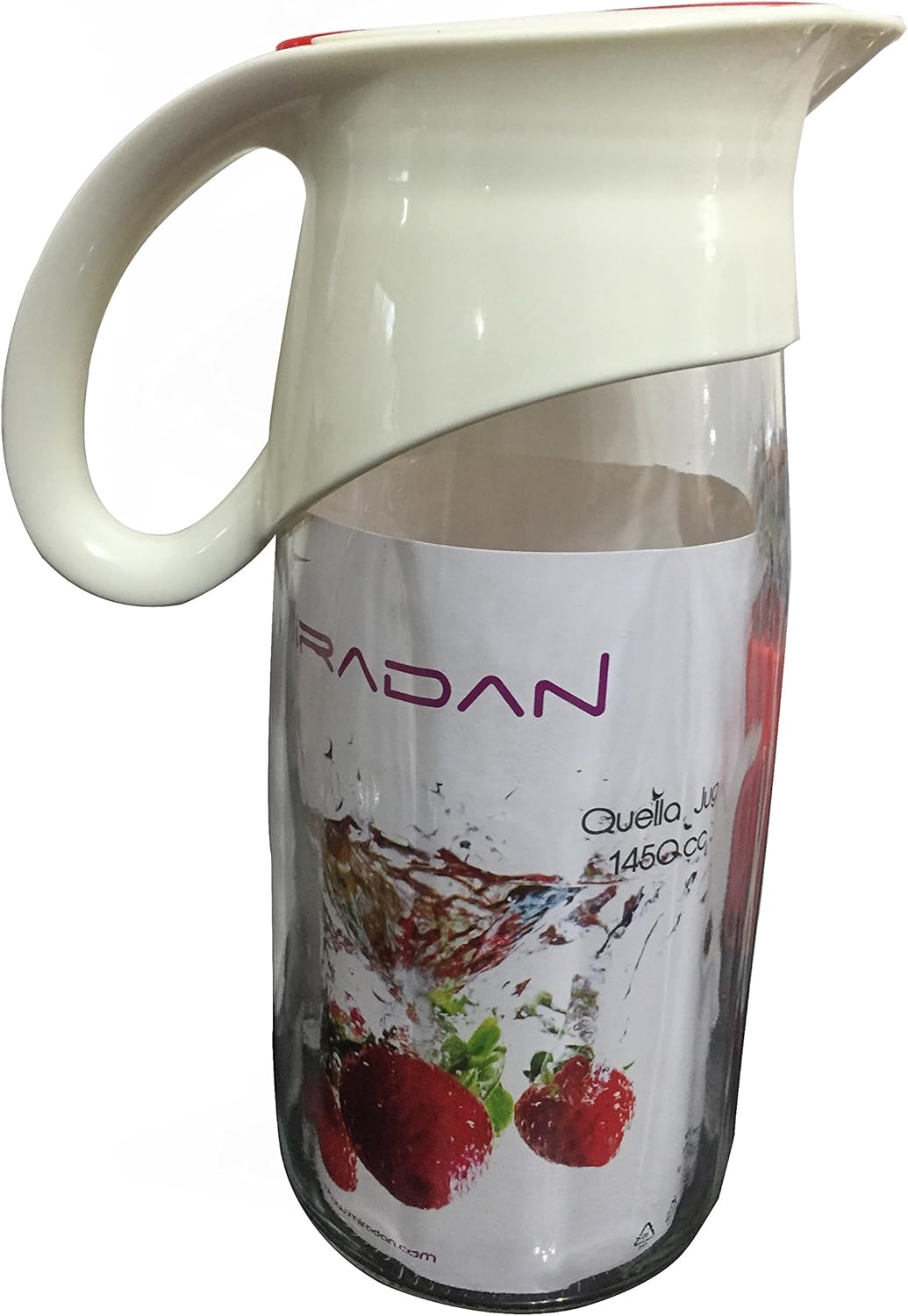 2 x Quality Fridge Water Jug 1.45l **Free Uk Post** Coloured Lid Quella