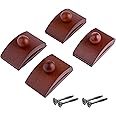 Classy Clamps Wooden Quilt Wall Hangers - 4 Large Clips (Dark) and Screws for Wall Hangings - Tapestry Hangers/Quilt Hangers for Wall hangings - Quilt Clips/Wall Clips for Hanging/Quilt Rack