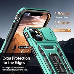 Goodon for iPhone 15 Case with Sliding Camera Cover