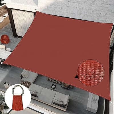 RICHIE Sun Shade Sail Rectangle 2m x 3m Waterproof 98% UV Block Wine Red