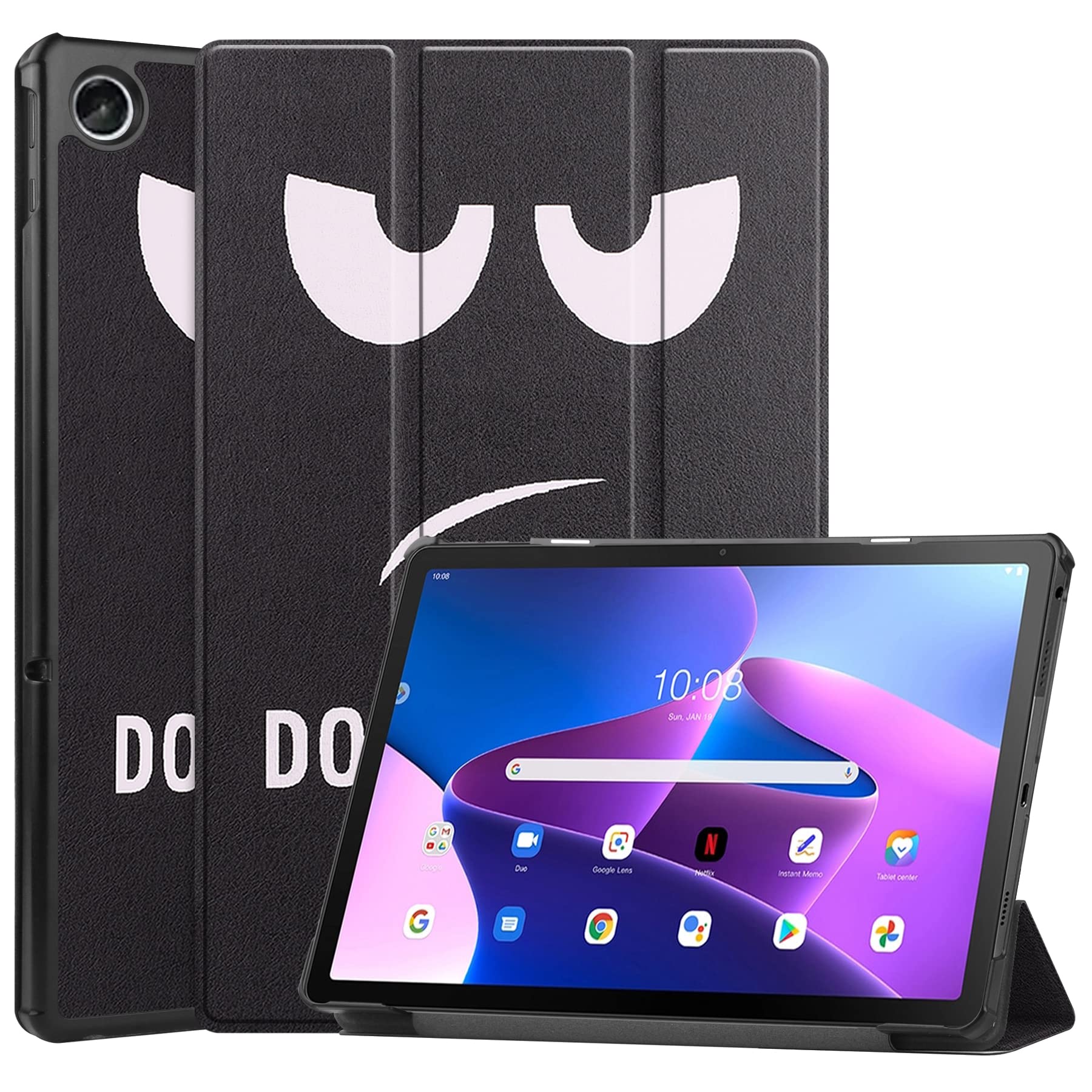 Dlahaby Case for lenovo Tab M10 Plus 3rd Gen 10.6 inch (TB125FU/TB128FU/TB128XU,Slim Shell Flip Cover with Stand Function for 2022 Lenovo Tab M10 Plus 3rd Gen Tablet,dont touch