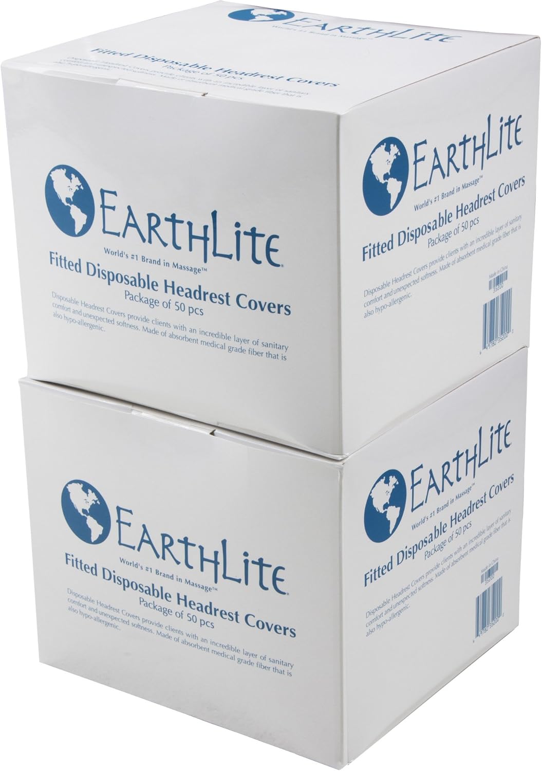 EARTHLITE Fitted Disposable Face Cradle Covers – Medical-Grade, Soft, Non-Sticking Massage Face Covers/Headrest Covers for Massage Tables & Massage Chairs, 50 Count: Sports & Outdoors