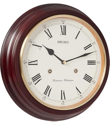 Amazon.com: Seiko Clock KX388B Wall Clock, Radio Wave, Analog