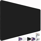 Large Mouse Pad, Desk Mat Large Office Desk Pad Gaming Mouse Pad with Stitched Edges, 35.4" x 15.7" Mousepad with Non-Slip Waterproof Rubber Base for PC Laptop Desk Home Office Accessories, Black