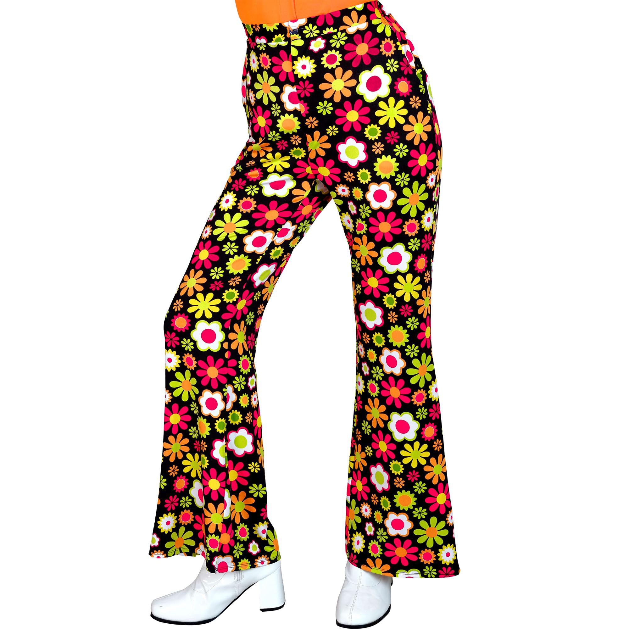 Widmann W MILANO Party Fashion - 60s Trousers for Women, Hippie, Reggae, Flower Power, Disco Fever, Schlagermove