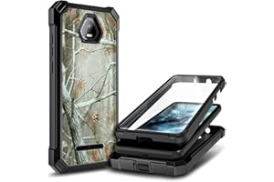 NZND Compatible with Schok Volt SV55 Case with [Built-in Screen Protector], Full-Body Protective Shockproof Rugged Bumper Cover, Impact Resist Case for Schok Volt SV55 SV55216 (Camo)