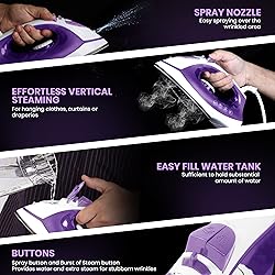 Utopia Home Steam Iron for Clothes With Non-Stick