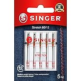 SINGER Stretch Sewing Machine Needles, Size 80/12-5 Count