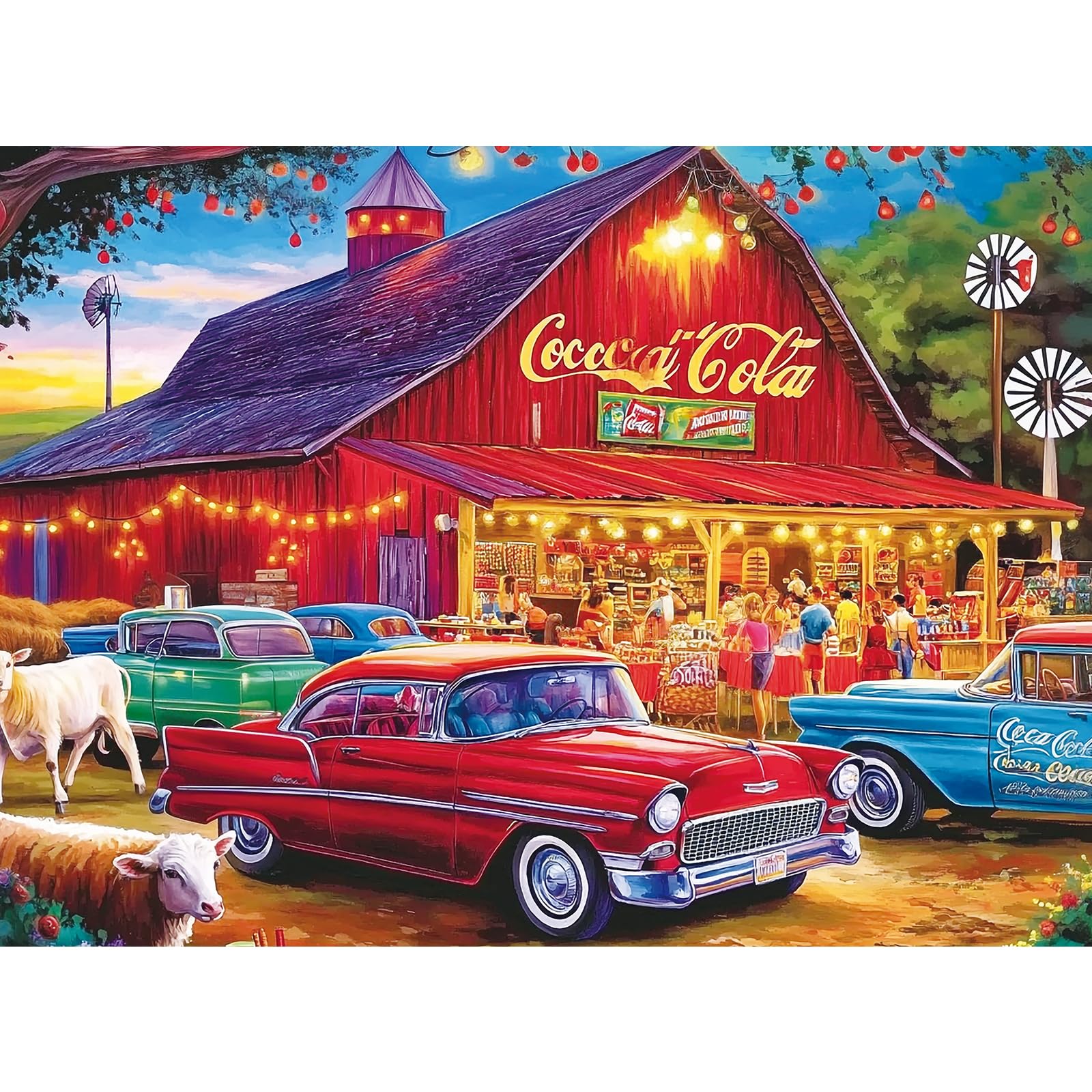 Photo 1 of 300 Piece Jigsaw Puzzle for Adults – Night Car Life - Challenging Puzzle Game, Unique Artwork, Gift for Birthday, Home Decor, Fun for Family Entertainment(20.5" x 15")