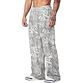 MSBESYOR Mens Baggy Camo Graphic Print Sweatpants Workout Athletic Joggers Pants for Men Wide Leg Hunting Sweat Pant
