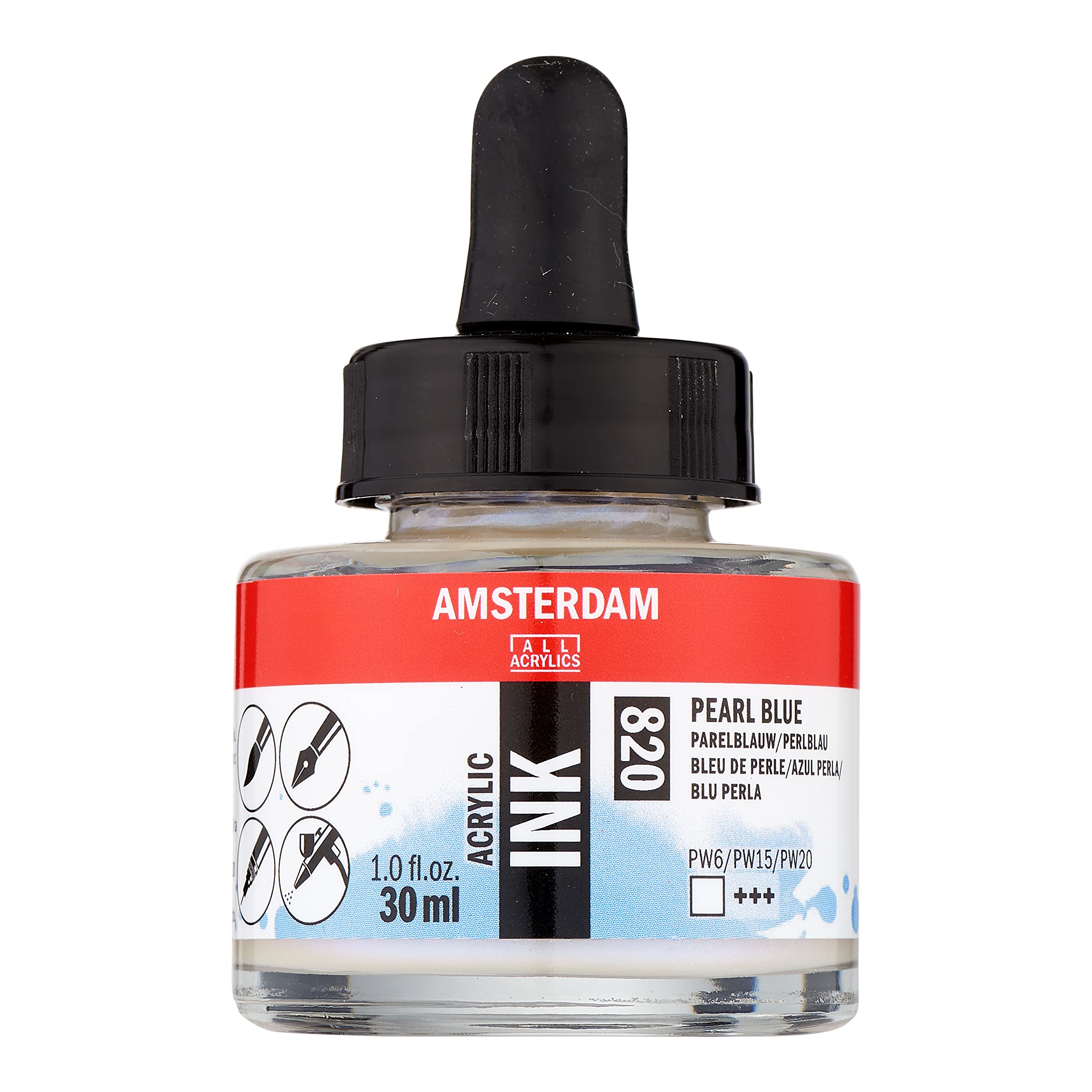 Amsterdam Acrylic Ink Bottle 30 ml Pearl blue 820 (17208200)