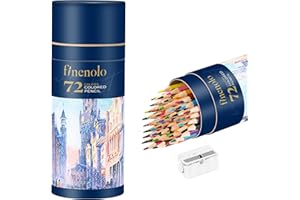 finenolo 72 Colored Pencils for Adult Coloring Books, Soft Core, Art Drawing Pencils for Artists Kids Beginners, Coloring Pencils Set with Sharpener for Coloring, Sketching, Painting
