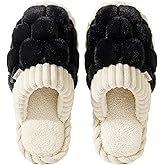 Edoneery Plush Winter Slippers for Women & Men – Ultra Soft Cozy Lining, Lightweight Indoor Outdoor House Shoes with Non-Slip Sole, Warm Comfortable Home Essentials