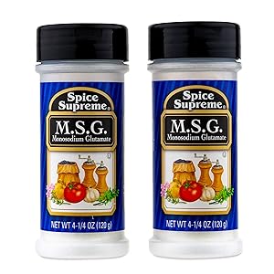 Spice Supreme M.S.G. Monosodium Glutamate, Plastic Shaker, 4.25-oz (MSG (Pack of 2))