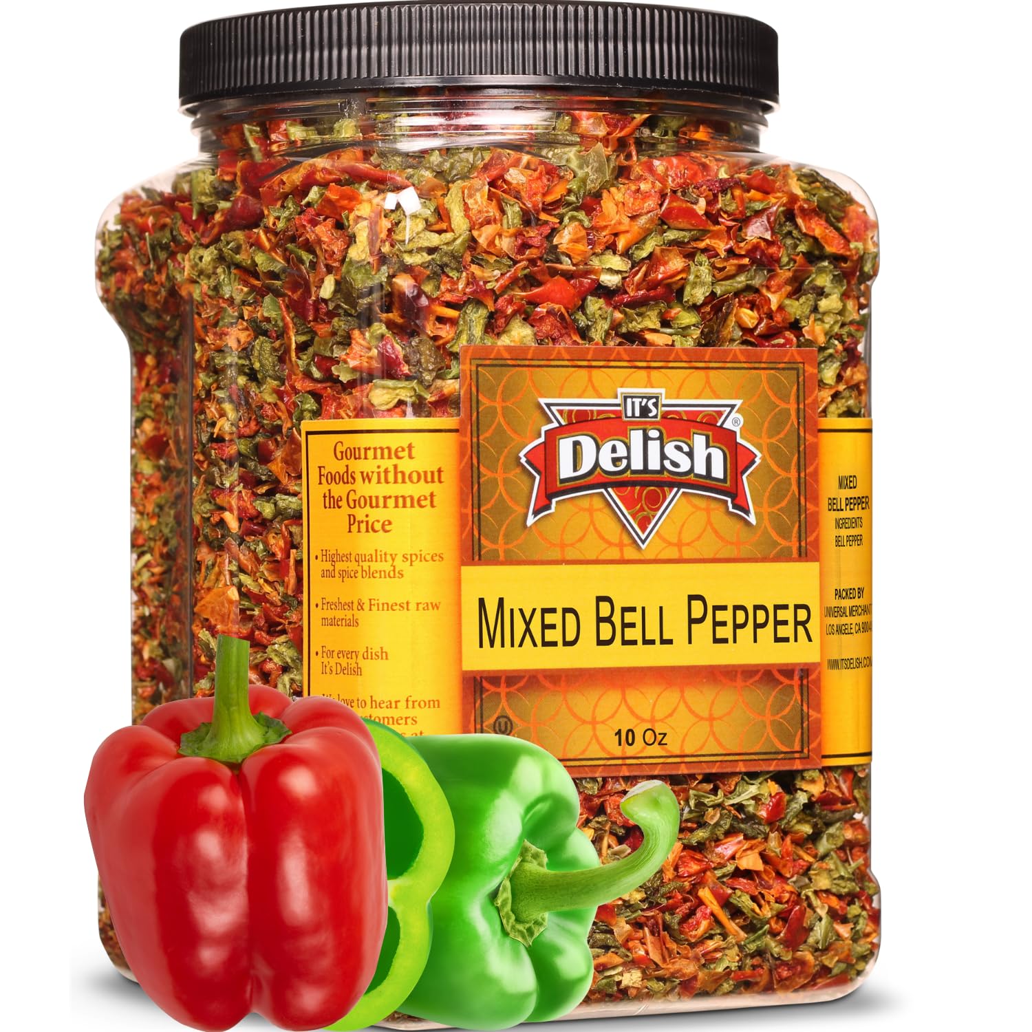 Dehydrated Dried Red and Green Bell Peppers Mix by