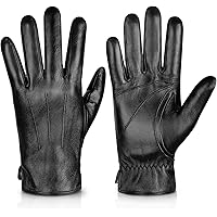 UGG Men's 3 Point Genuine Leather Gloves with Microfur Lining and
