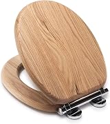 Croydex Rutland Flexi-Fix Soft Close Oak Toilet Seat view 2