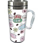 Spoontiques - Insulated Travel Mugs - Acrylic and Stainless Steel Drink Cup - Friends - Central Perk