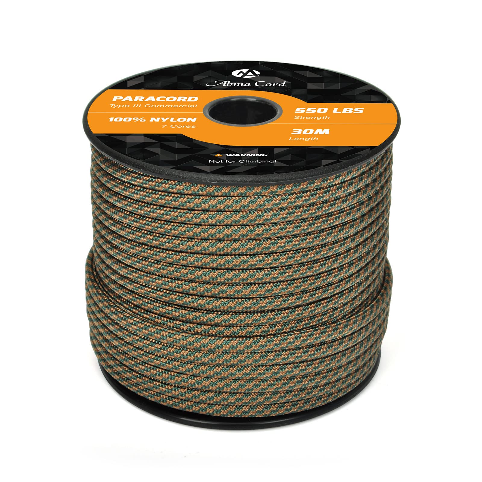 Abma Cord Paracord 550 4mm Nylon Rope Type III 7 Strands Parachute Cord - Max. 250kg (550lbs)
