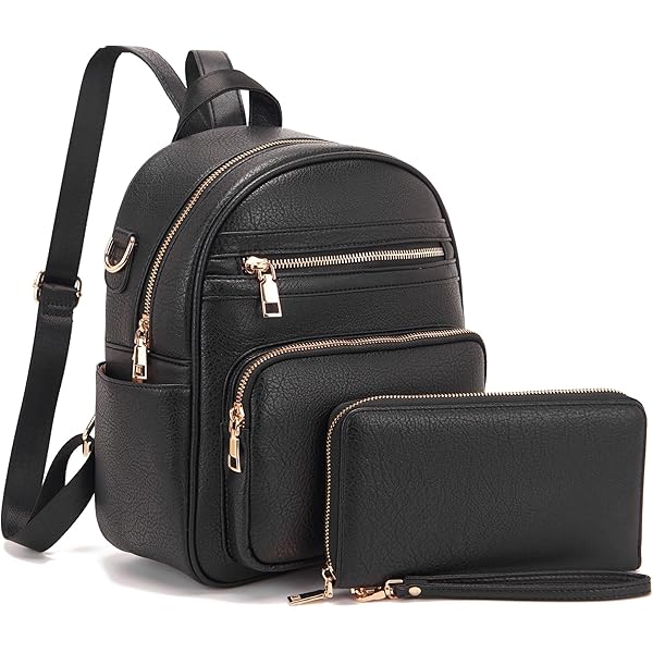 Showudesigns Dolphin Mini Backpack Purse For Women – 2-Piece Set With Wallet, Adjustable Straps