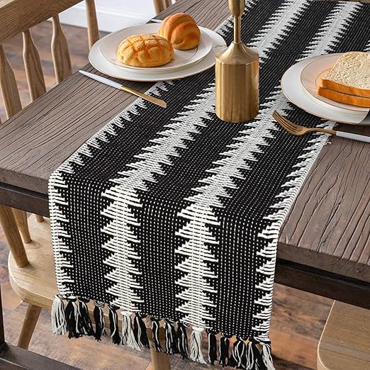 Amazon Com Moroccan Fringe Table Runner 14 In X 72 In Kimode