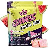 Primal Queen Goddess Creatine Gummies – Low-Sugar Chewable Creatine for Women | Booty and Muscle Builder, Faster Recovery, Strength | High-Potency Wild Watermelon Flavor – 150 Bites (5g per Serving)