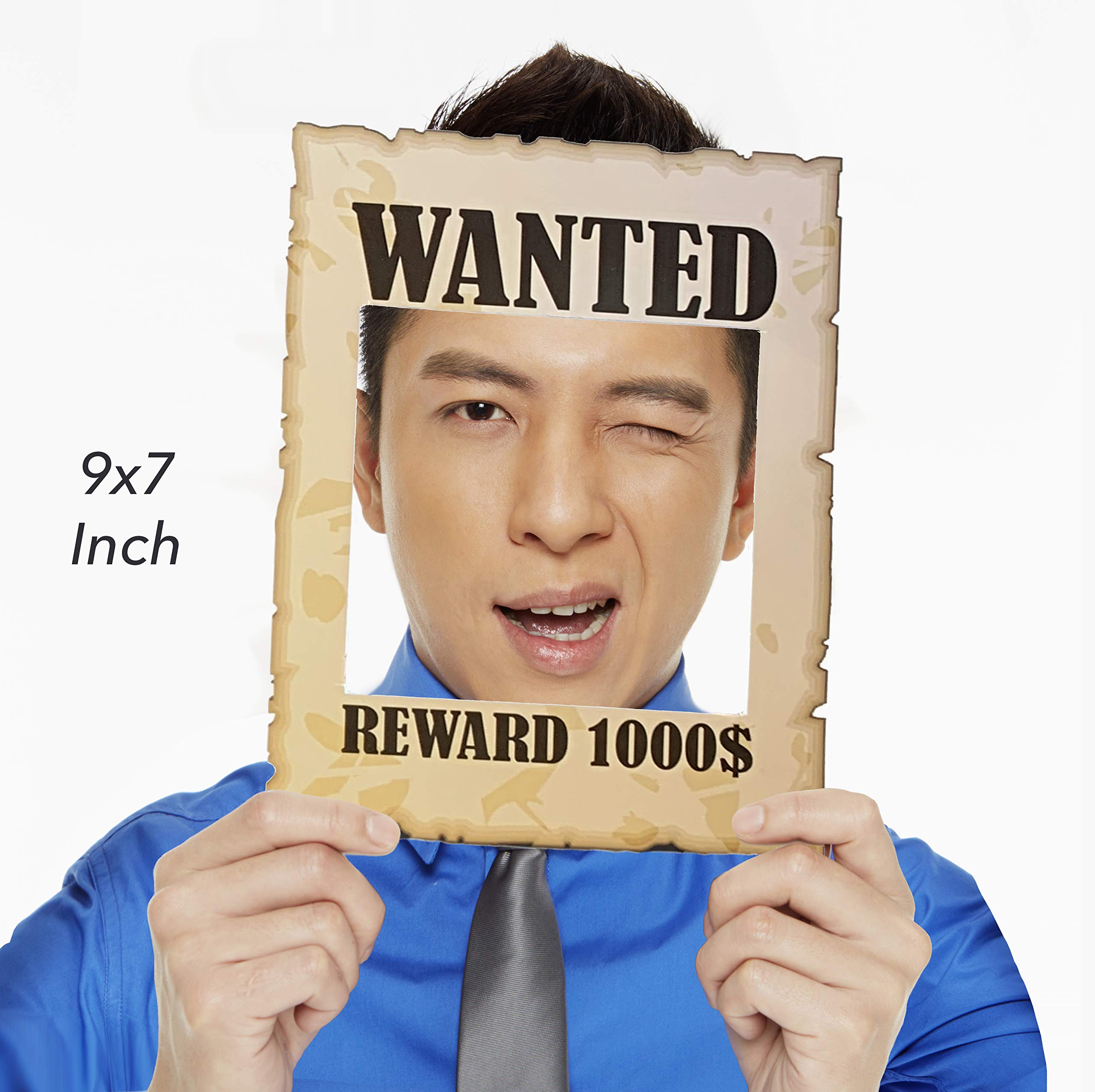 Western Photo Booth Props - Ultimate Cowgirl/Cowboy Party Decorations for Decorating Walls, Doors, Tables - 42 Large Colorful Photo Props Complete with Glue Dots and Bamboo Rods by Scapa Pro