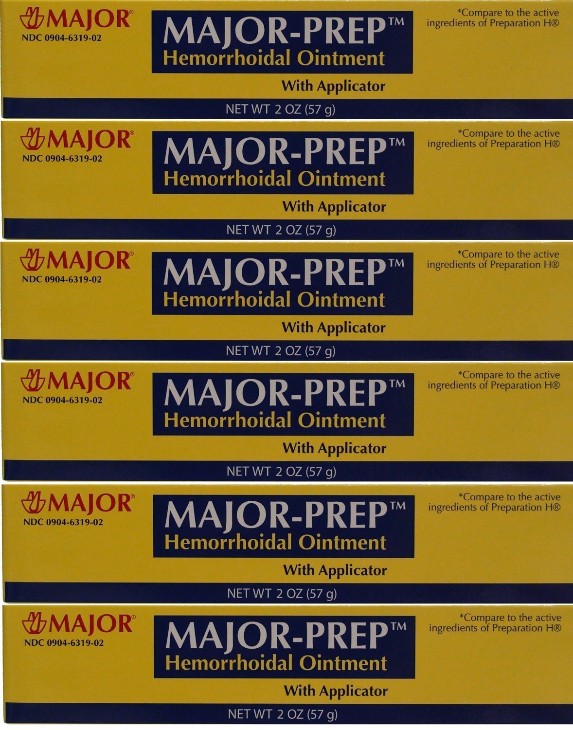 Buy (6 Pack) Major PREP HEMORRHOIDAL Ointment with APPLICATOR 2 OZ