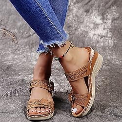 Black Sandals Women Wedge, Womens Sandals Platform